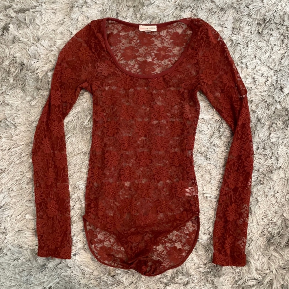 Rust Mesh Bodysuit